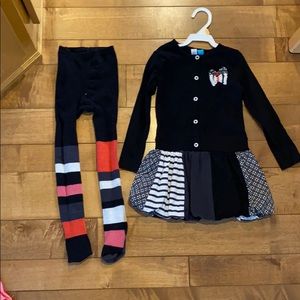 Cute black, white, and gray dress!